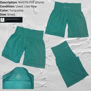 NVGTN Pro Shorts
Size: S
Condition: Barely used, like brand new
Color: Turquoise